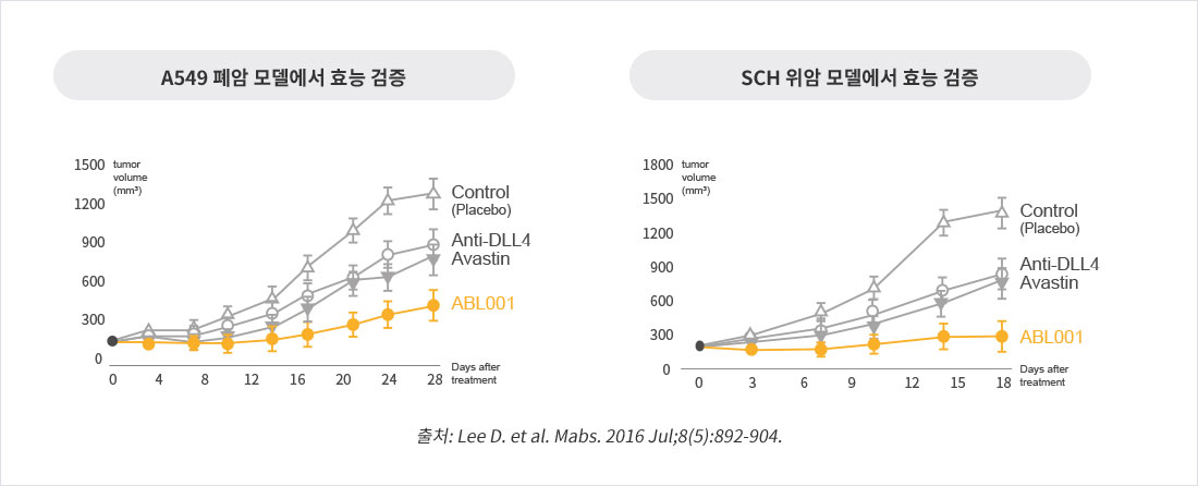 비임상시험에서의 ABL001 개념증명